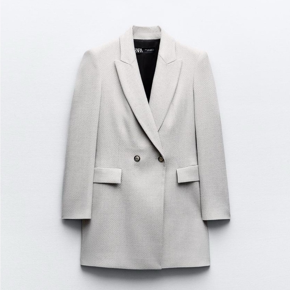 Zara Double Breast Long Blazer